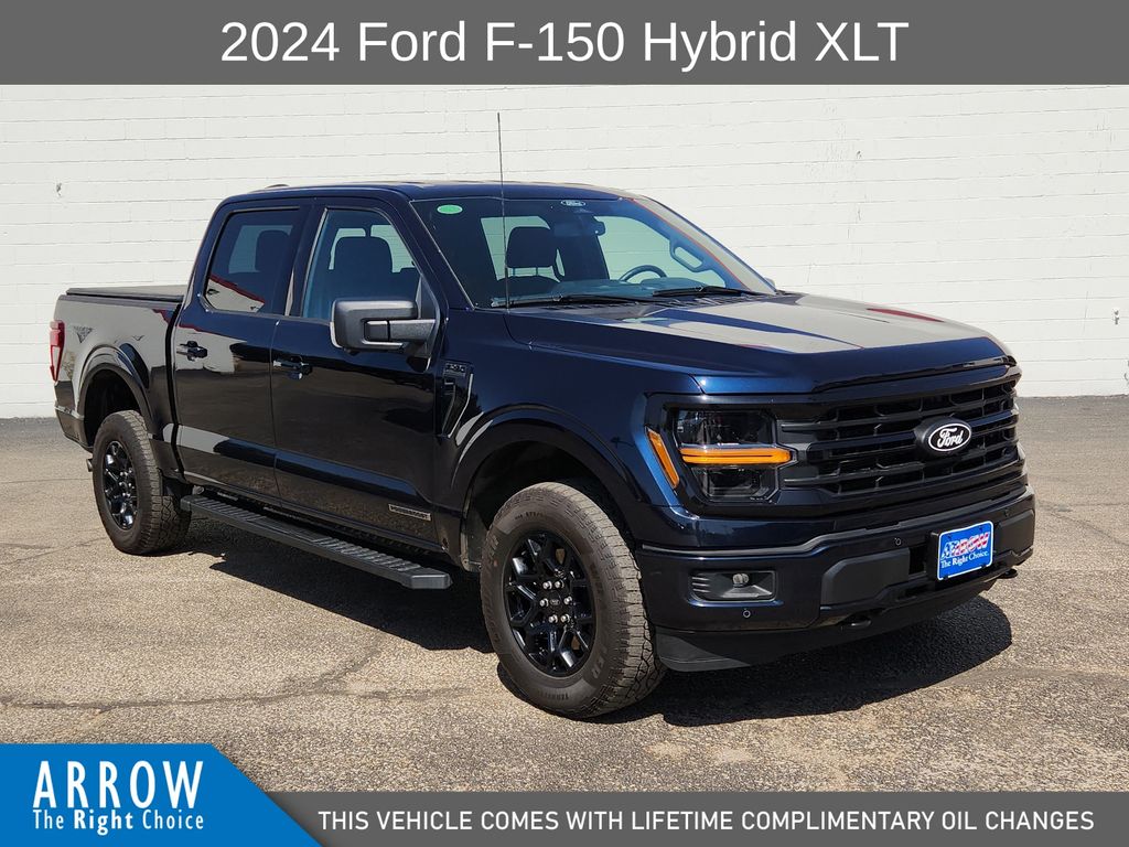 Blue Metallic 2024 Ford F-150 Pickup Truck Four-Wheel Drive Automatic