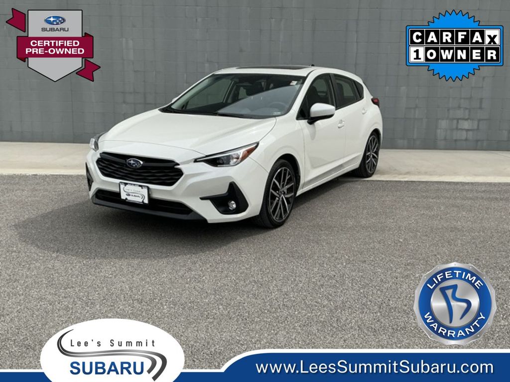 Crystal White Pearl 2025 Subaru Impreza Sport AWD Wagon All-Wheel Drive Continuously Variable Transmission