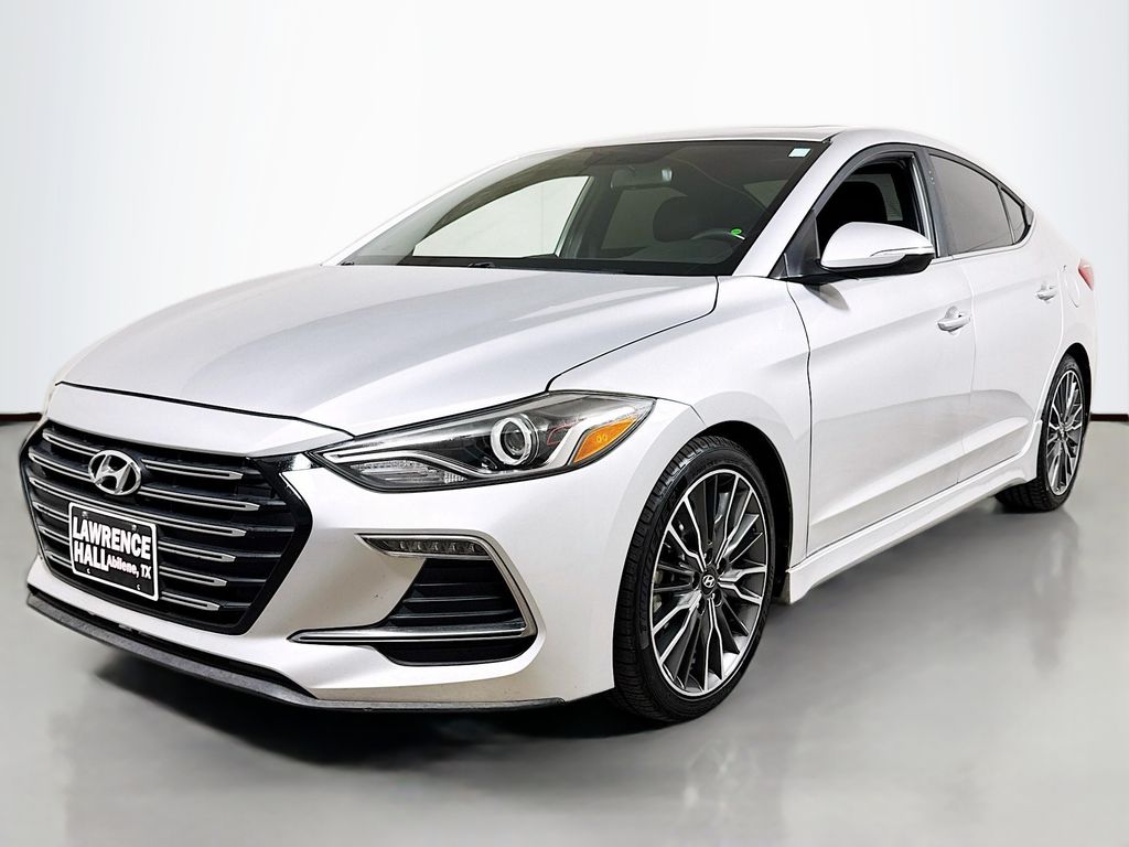 Symphony Air Silver 2018 Hyundai Elantra Sport FWD Sedan Front-Wheel Drive 7-Speed Automatic