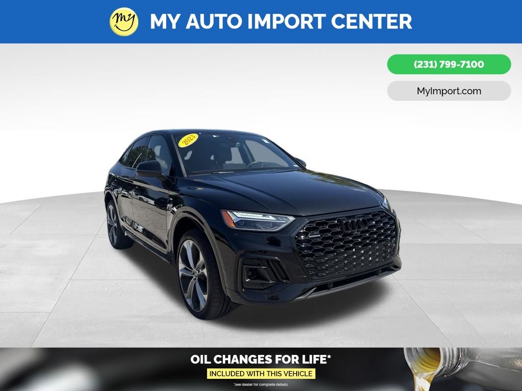 Black Metallic 2023 Audi Q5 Sportback Sedan All-Wheel Drive 7-Speed Automatic