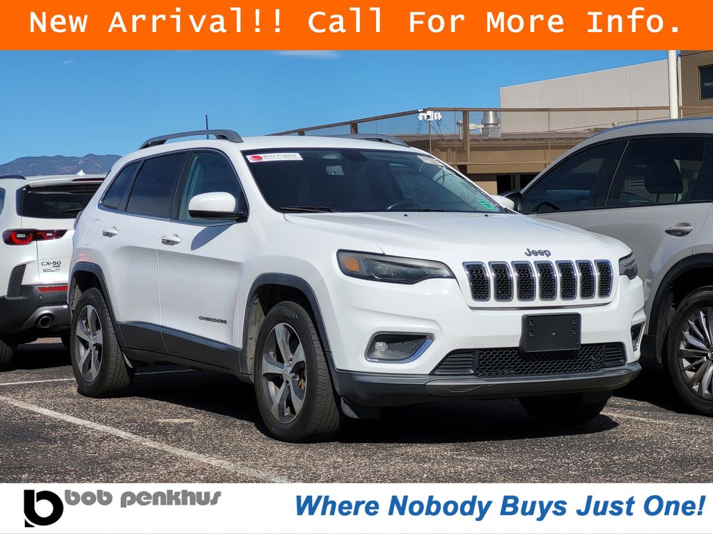 Bright White Clearcoat 2019 Jeep Cherokee Limited 4WD SUV / Crossover Four-Wheel Drive 9-Speed Automatic
