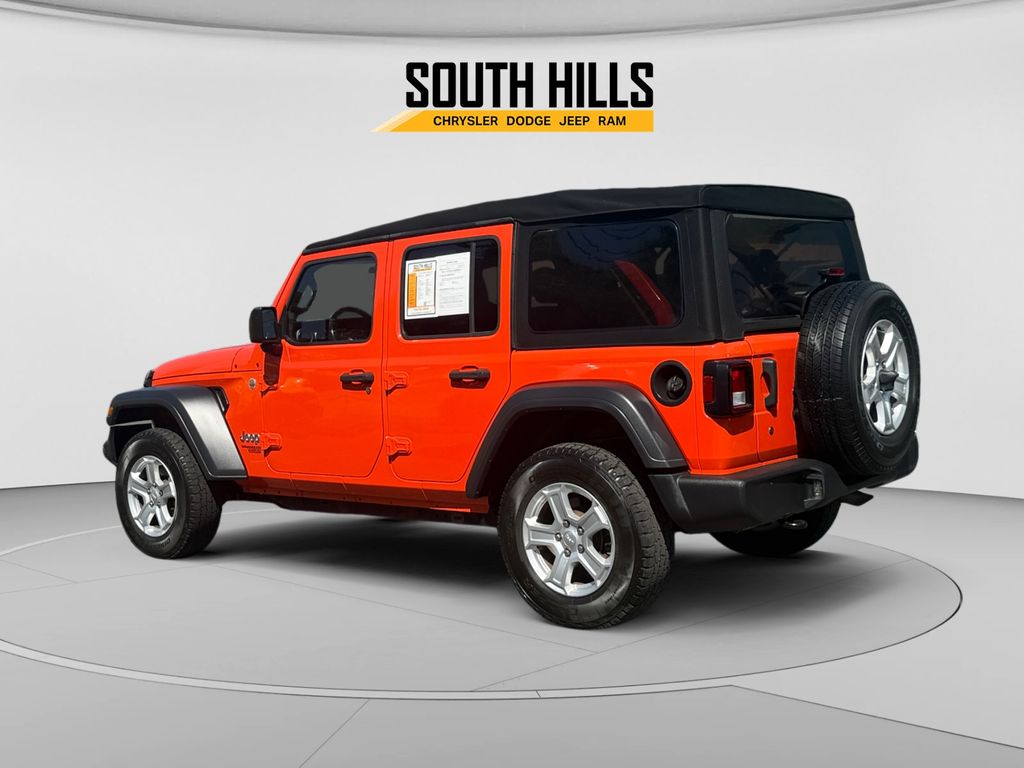 2019 Jeep Wrangler Unlimited Sport S Orange at South Hills CDJR