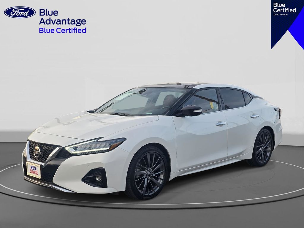 Pearl White Tricoat 2019 Nissan Maxima Platinum FWD Sedan Front-Wheel Drive Continuously Variable Transmission