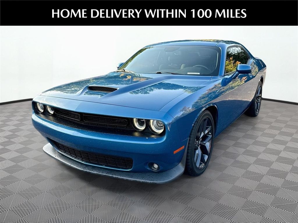Blue (Frostbite) 2021 Dodge Challenger Coupe Rear-Wheel Drive 8-Speed Automatic