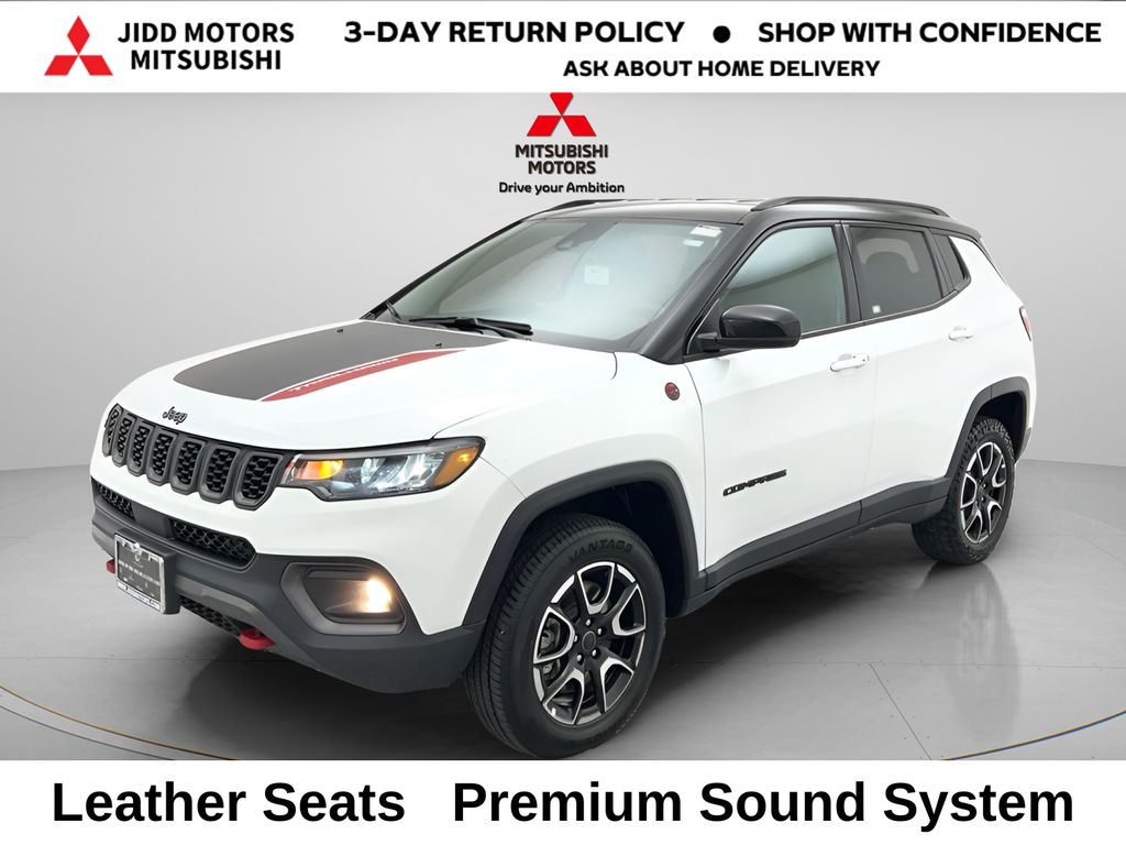 Bright White Clearcoat 2025 Jeep Compass Trailhawk 4WD SUV / Crossover Four-Wheel Drive 8-Speed Automatic