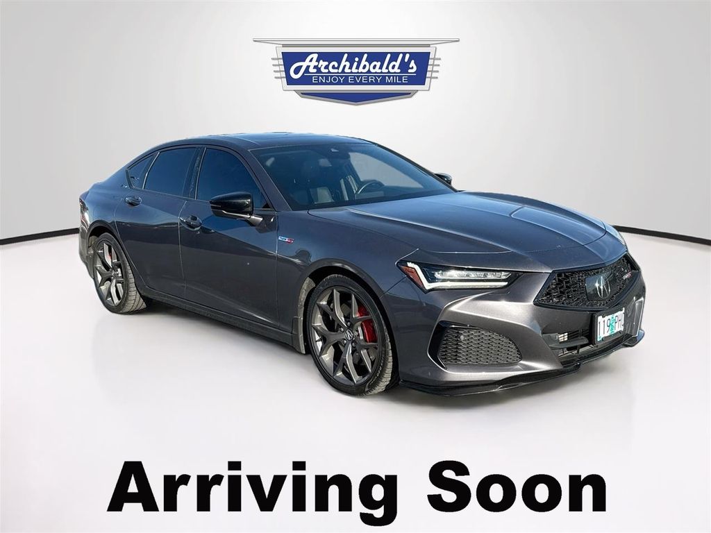 Gray (Modern Steel Metallic) 2023 Acura TLX Sedan All-Wheel Drive Automatic