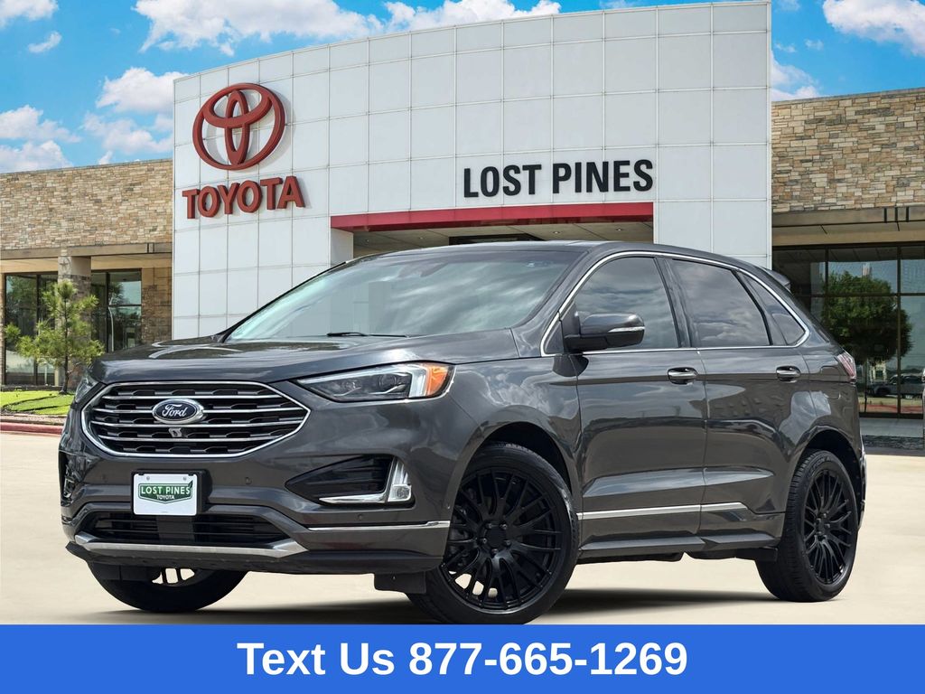 Gray (Magnetic) 2019 Ford Edge Titanium FWD SUV / Crossover Front-Wheel Drive 8-Speed Automatic