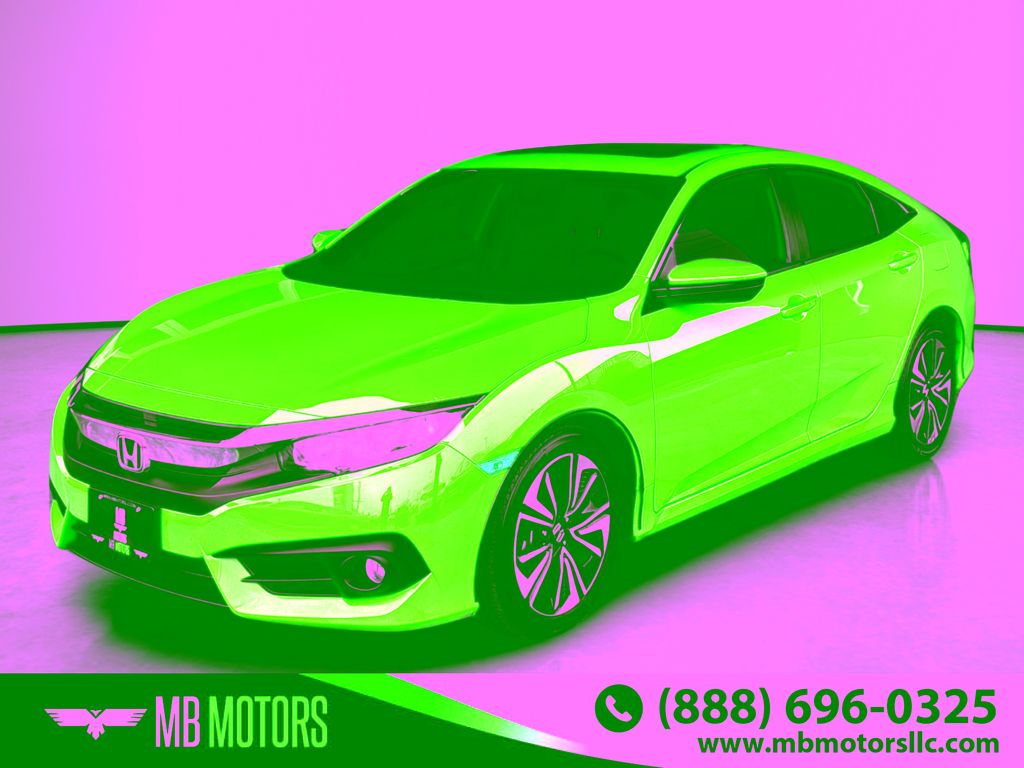 Red 2018 Honda Civic EX-T Sedan Front-Wheel Drive Continuously Variable Transmission