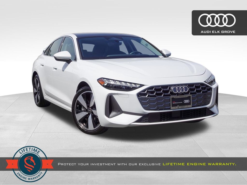 Glacier White Metallic 2025 Audi A5 quattro Premium Plus Sedan Sedan All-Wheel Drive 7-Speed Automatic