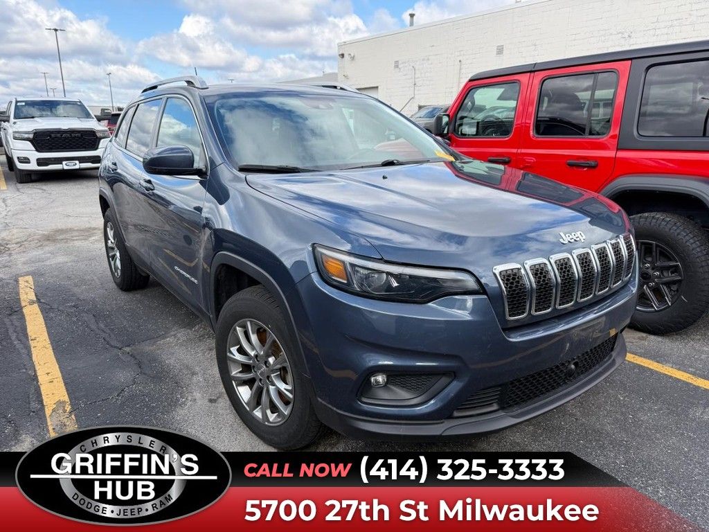 Slate Blue Pearlcoat 2021 Jeep Cherokee Latitude Lux 4WD SUV / Crossover Four-Wheel Drive 9-Speed Automatic