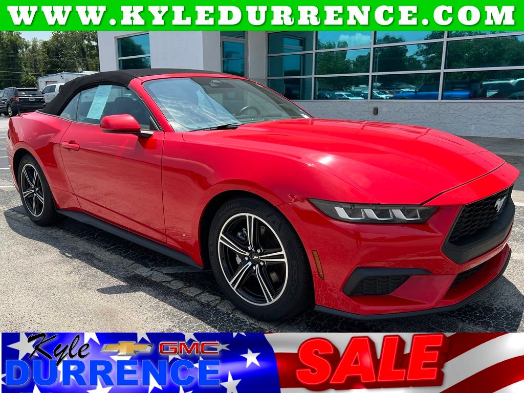 Race Red 2024 Ford Mustang Convertible Rear-Wheel Drive Automatic