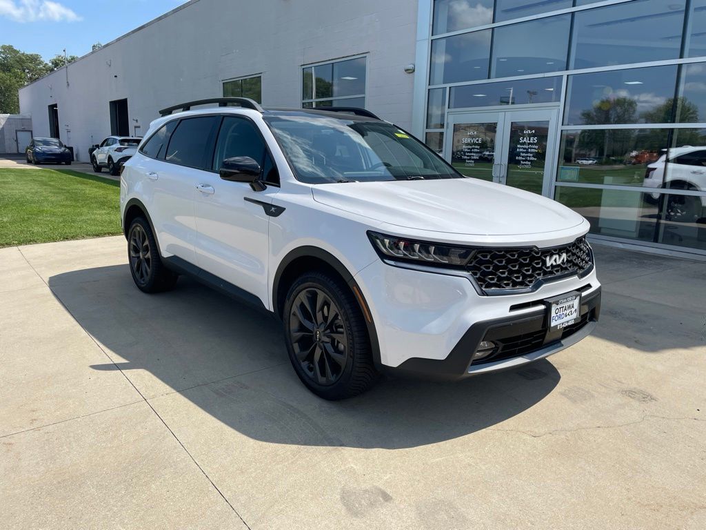 Glacial White Pearl 2023 Kia Sorento SUV / Crossover All-Wheel Drive 8-Speed Dual Clutch