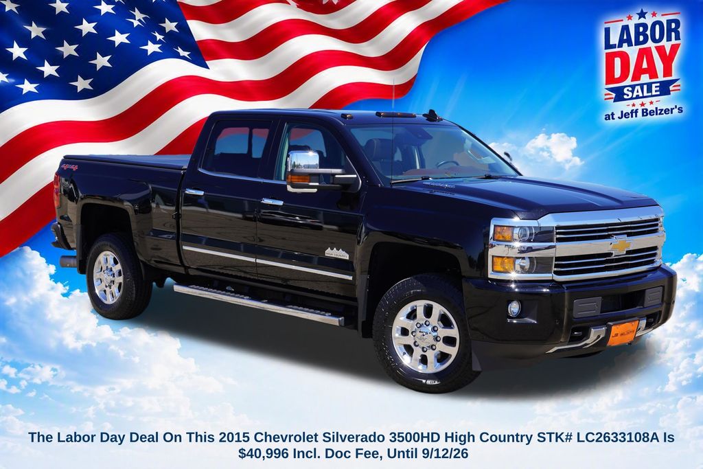 Black 2015 Chevrolet Silverado 3500HD Pickup Truck Four-Wheel Drive 6-Speed Automatic