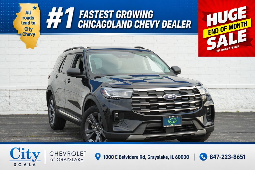 Black 2025 Ford Explorer SUV / Crossover All-Wheel Drive Automatic