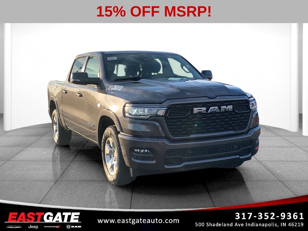 Gray (Granite Crystal Metallic Clearcoat) 2026 RAM 1500 Pickup Truck Four-Wheel Drive 8-Speed Automatic