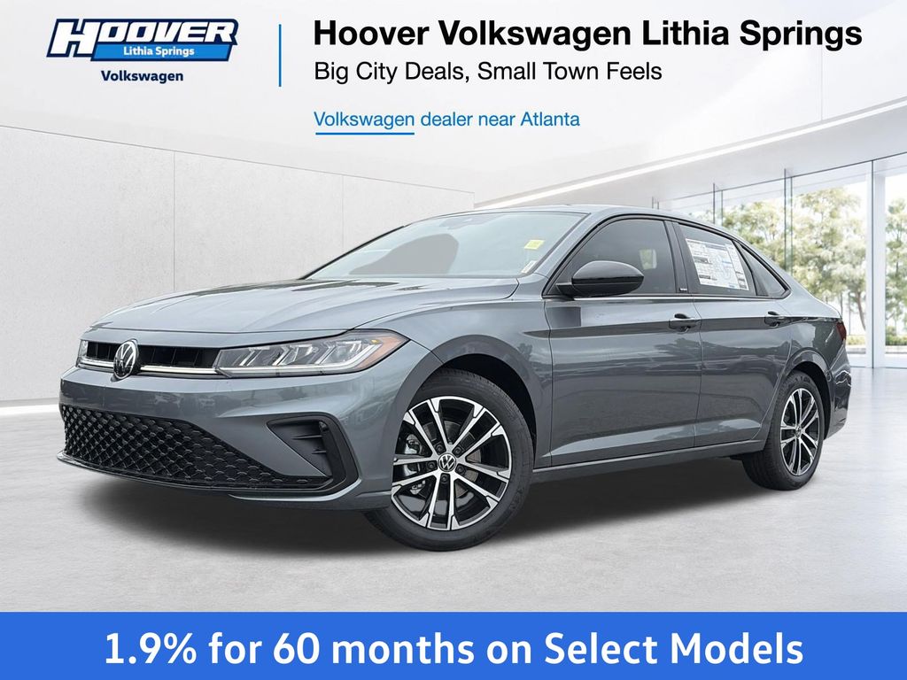 Platinum Gray Metallic 2026 Volkswagen Jetta Sedan Front-Wheel Drive 8-Speed Automatic