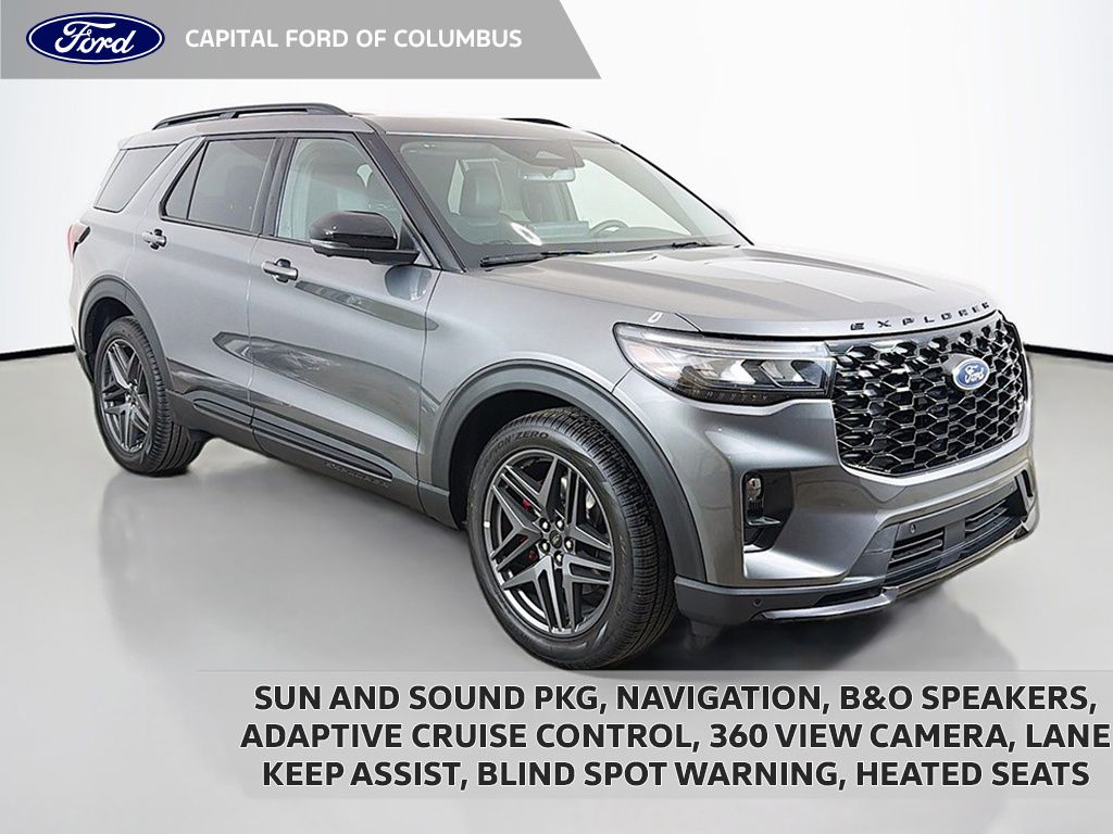Carbonized Gray Metallic 2026 Ford Explorer SUV / Crossover All-Wheel Drive Automatic