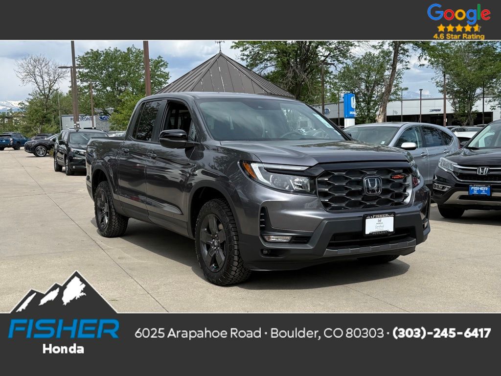 Gray (Modern Steel) 2026 Honda Ridgeline Pickup Truck All-Wheel Drive 9-Speed Automatic