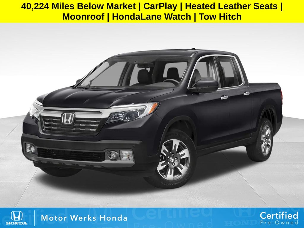 Crystal Black Pearl 2019 Honda Ridgeline Pickup Truck All-Wheel Drive 6-Speed Automatic