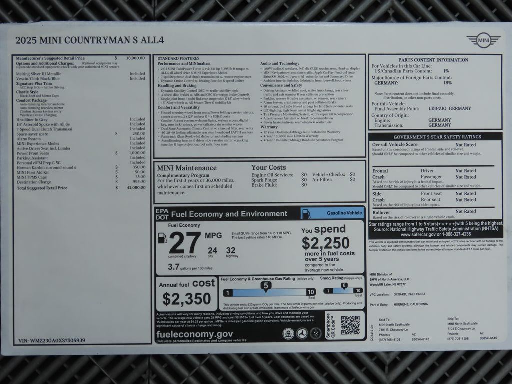 2025 MINI Cooper Countryman Base 10