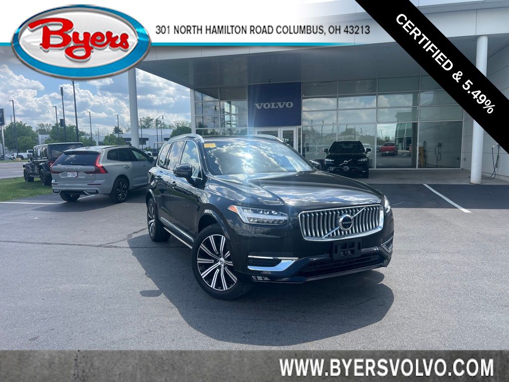 Onyx Black Metallic 2023 Volvo XC90 B6 Plus Bright Theme 7-Passenger AWD SUV / Crossover All-Wheel Drive Automatic