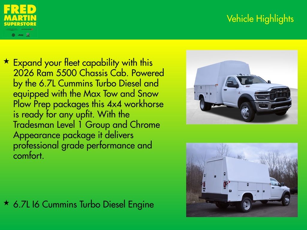 new 2026 Ram 5500HD car, priced at $95,303