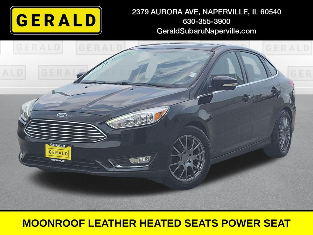 Shadow Black 2016 Ford Focus Sedan Front-Wheel Drive 6-Speed Automatic