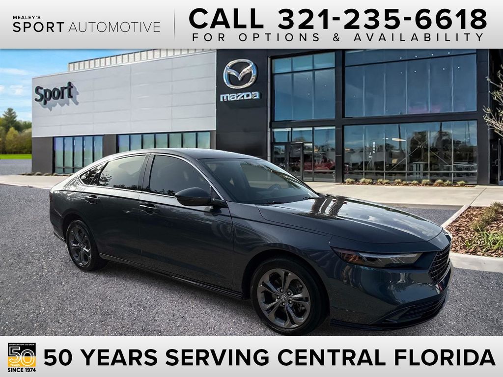 Urban Gray Pearl 2023 Honda Accord Hybrid Sedan Front-Wheel Drive Continuously Variable Transmission