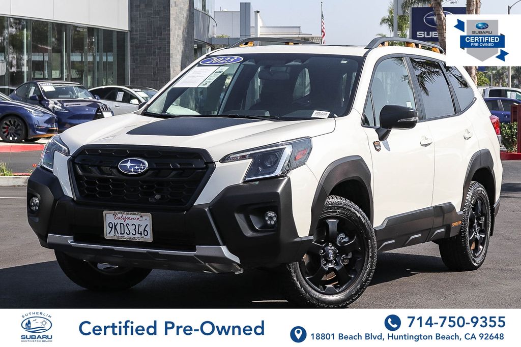 Crystal White Pearl 2023 Subaru Forester Wilderness Crossover AWD SUV / Crossover All-Wheel Drive Continuously Variable Transmission
