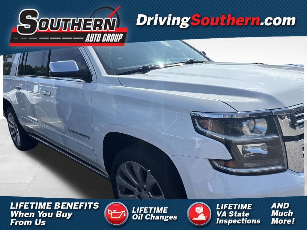 Summit White 2018 Chevrolet Suburban SUV / Crossover Four-Wheel Drive 6-Speed Automatic Overdrive