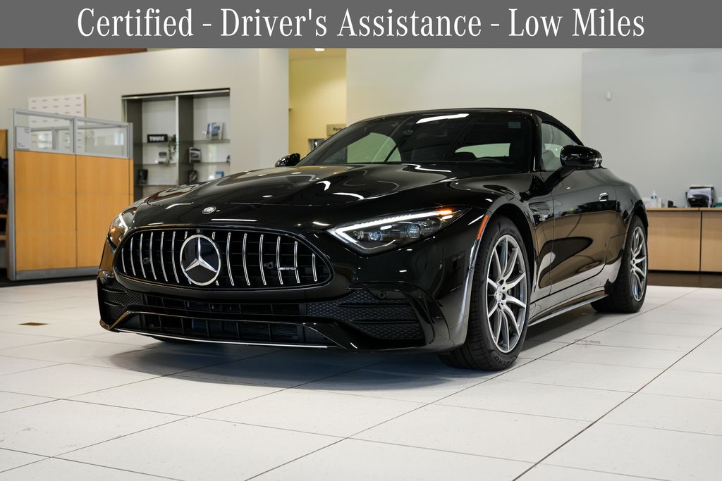 Obsidian Black Metallic 2023 Mercedes-Benz SL-Class AMG SL 43 RWD Convertible Rear-Wheel Drive 9-Speed Automatic
