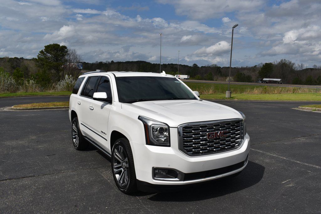 White Frost 2019 GMC Yukon Denali 4WD SUV / Crossover Four-Wheel Drive