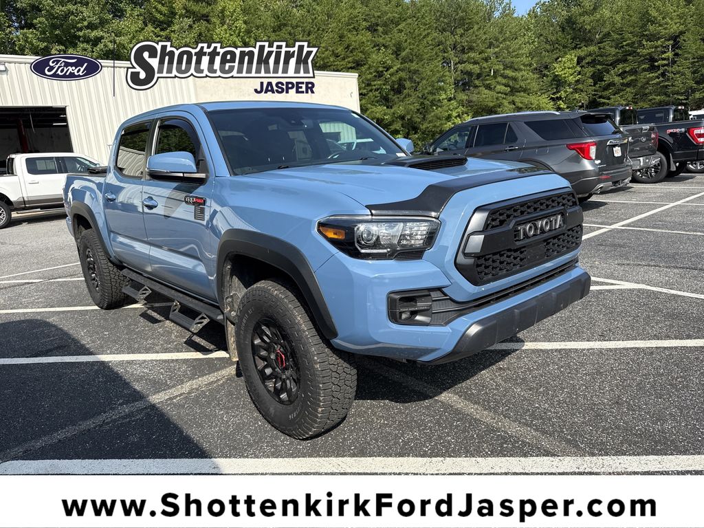 Blazing Blue Pearl 2018 Toyota Tacoma Pickup Truck Four-Wheel Drive 6-Speed Automatic