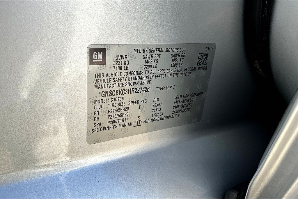 2017 Chevrolet Tahoe LT Silver at Autostrade