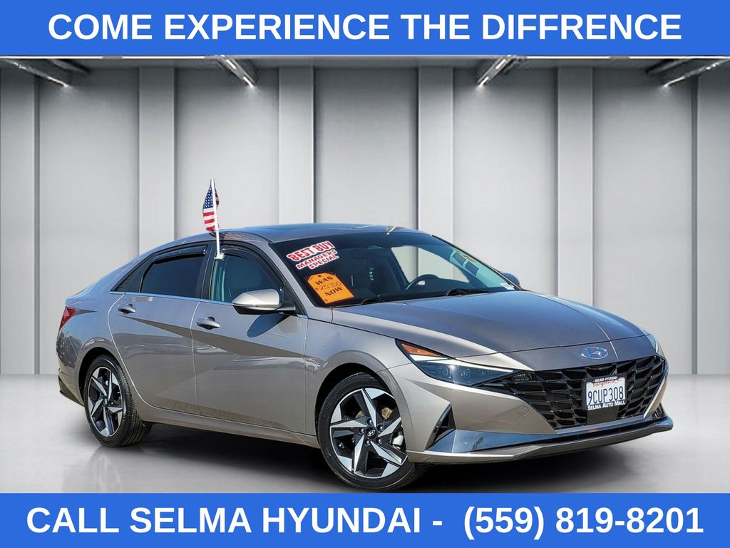 Fluid Metal 2023 Hyundai Elantra Limited FWD Sedan Front-Wheel Drive Continuously Variable Transmission