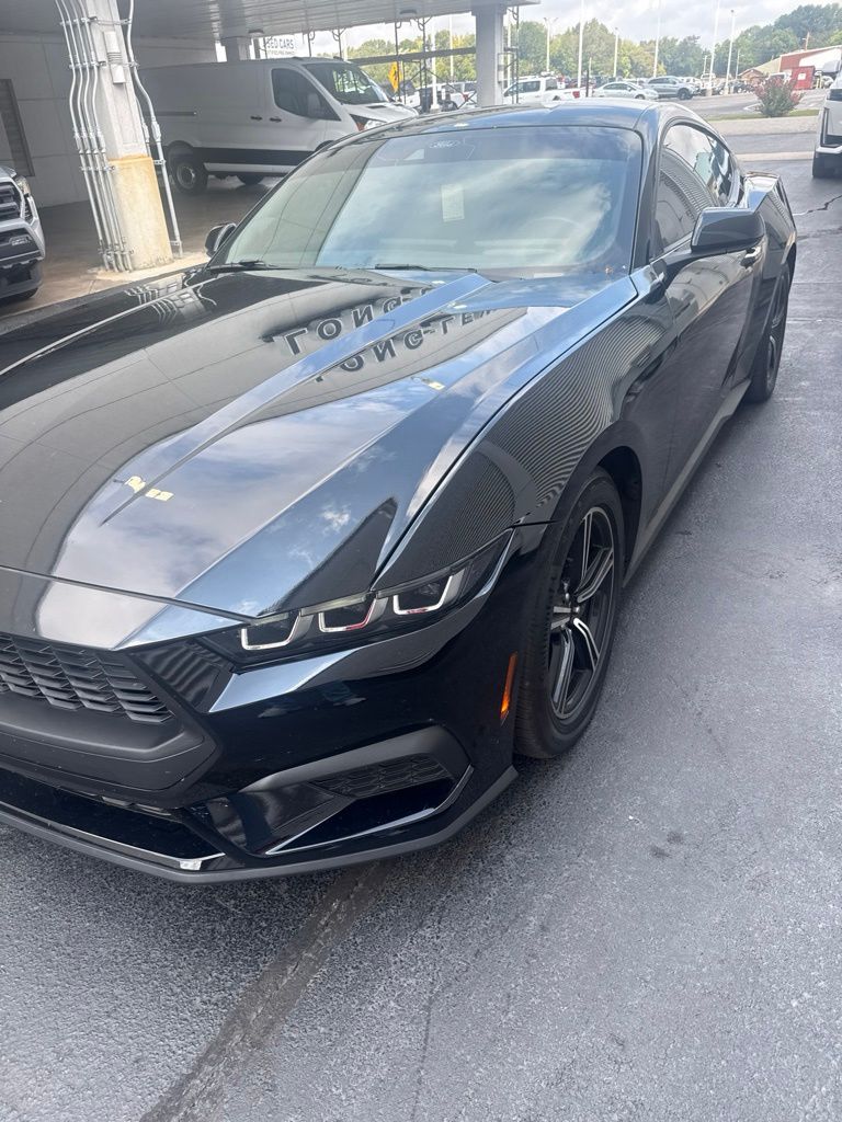 Shadow Black 2024 Ford Mustang Coupe Rear-Wheel Drive Automatic