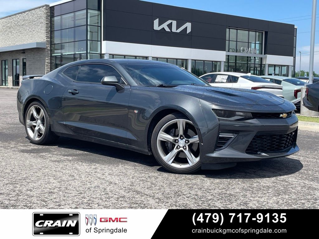 Gray Metallic 2018 Chevrolet Camaro Coupe Rear-Wheel Drive 8-Speed Automatic