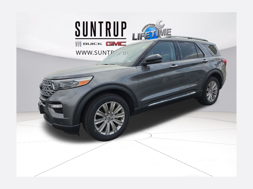 Gray Metallic 2023 Ford Explorer Limited AWD SUV / Crossover All-Wheel Drive Automatic