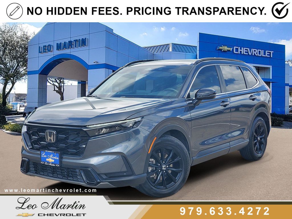 Meteorite Gray Metallic 2024 Honda CR-V Hybrid SUV / Crossover Front-Wheel Drive Continuously Variable Transmission