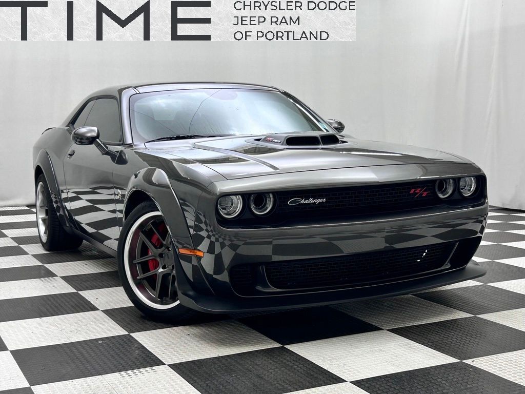 Gray (Granite Crystal Metallic Clearcoat) 2022 Dodge Challenger Coupe Rear-Wheel Drive 6-Speed Manual