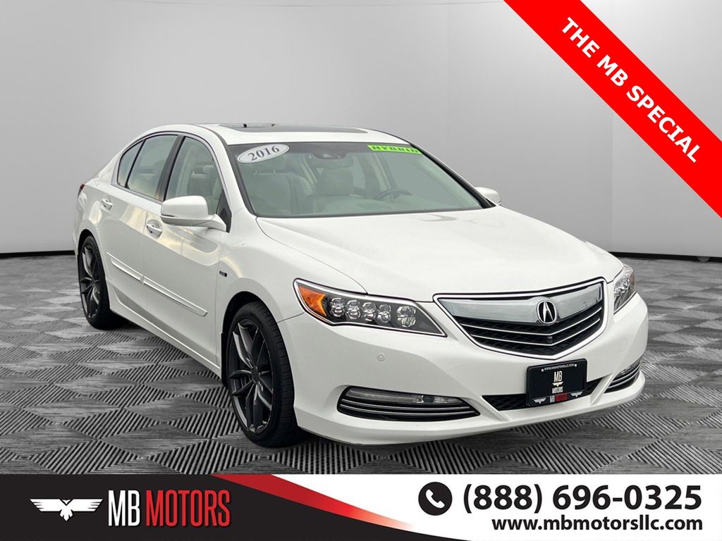 White 2016 Acura RLX FWD with Advance Package Sedan Front-Wheel Drive 7-Speed Dual Clutch