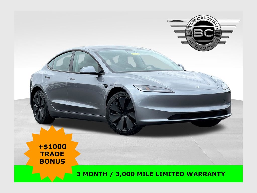 Gray 2025 Tesla Model 3 Long Range RWD Sedan Rear-Wheel Drive 1-Speed Automatic