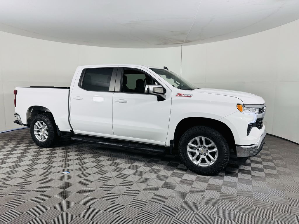 Summit White 2023 Chevrolet Silverado 1500 Pickup Truck Four-Wheel Drive Automatic