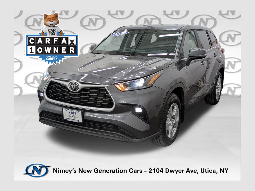 Magnetic Gray Metallic 2024 Toyota Highlander SUV / Crossover All-Wheel Drive 8-Speed Automatic