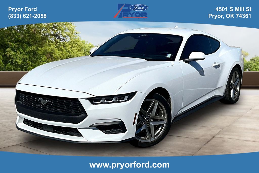 Oxford White 2024 Ford Mustang EcoBoost Fastback RWD Coupe Rear-Wheel Drive Automatic