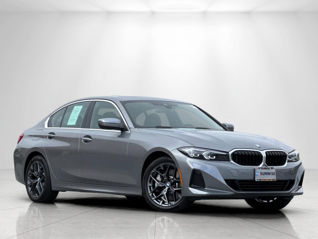 Gray (Skyscraper Grey Metallic) 2025 BMW 3 Series Sedan All-Wheel Drive 8-Speed Automatic