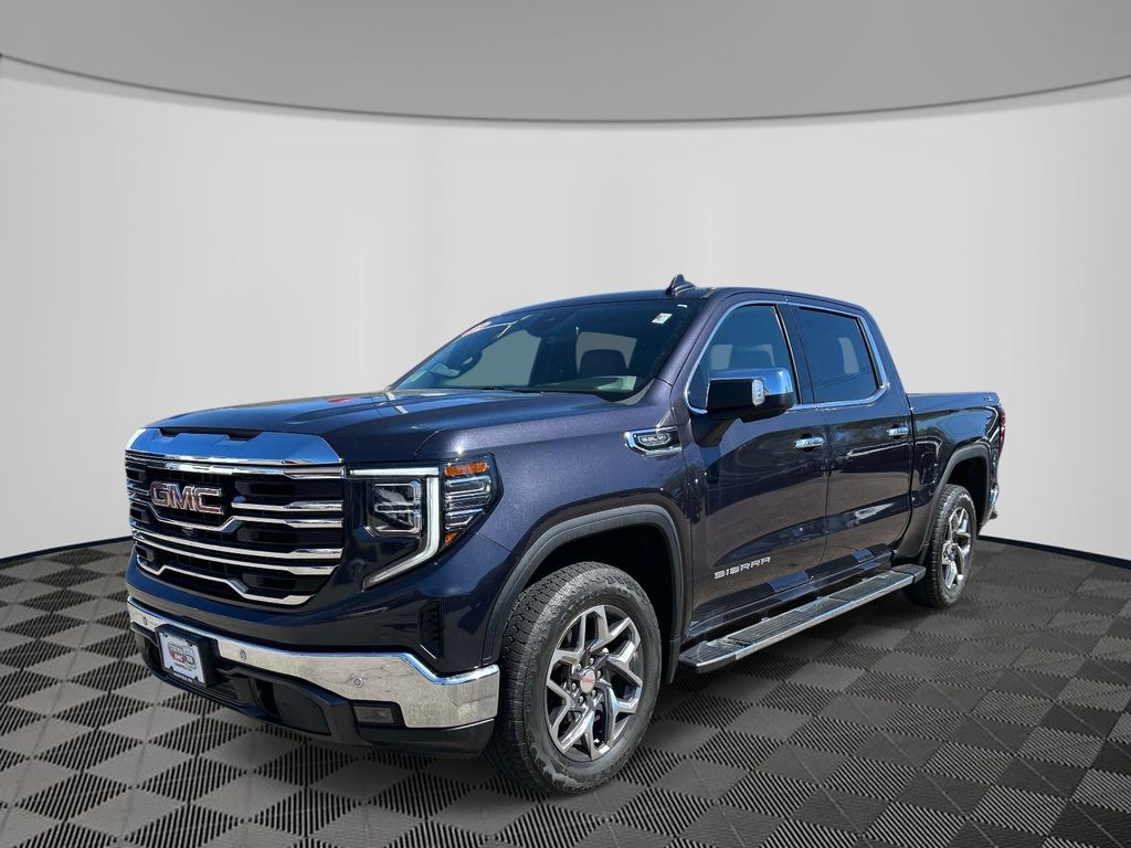 Titanium 2022 GMC Sierra 1500 SLT Crew Cab 4WD Pickup Truck Four-Wheel Drive Automatic