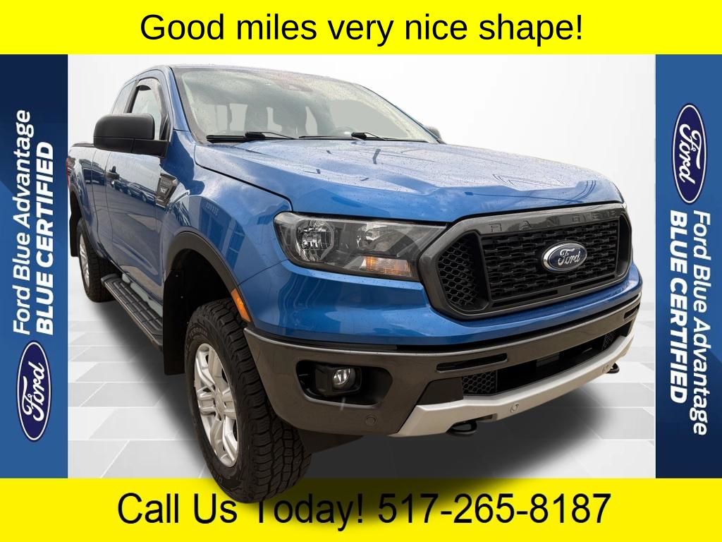 Velocity Blue Metallic 2022 Ford Ranger Pickup Truck Four-Wheel Drive Automatic