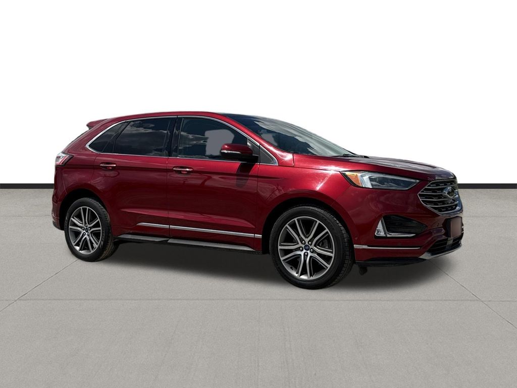 2019 Ford Edge Titanium Red at Community Kia