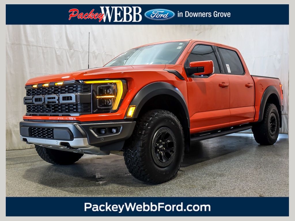 Orange Metallic 2023 Ford F-150 Pickup Truck Four-Wheel Drive Automatic